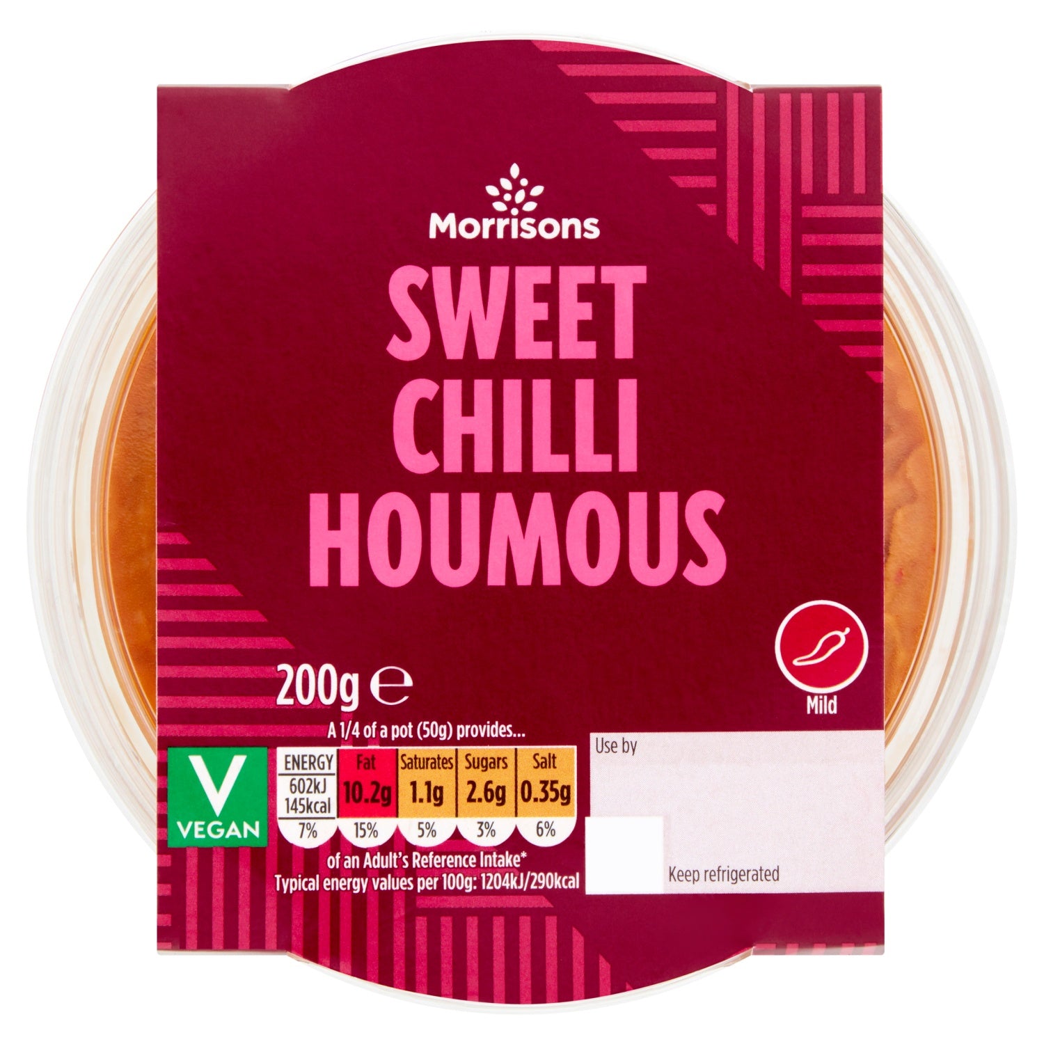 Morrisons Sweet Chilli Houmous Mild 200g