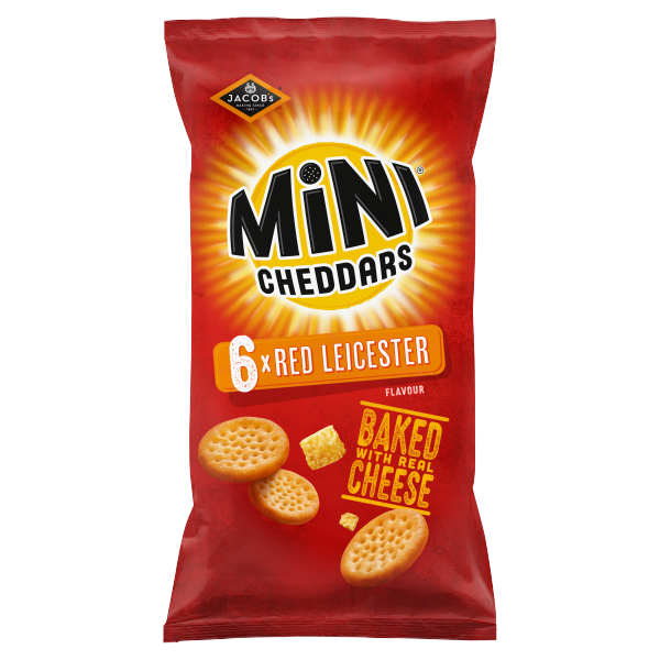 Jacobs Mini Cheddars Red Leicester 6 x 23g