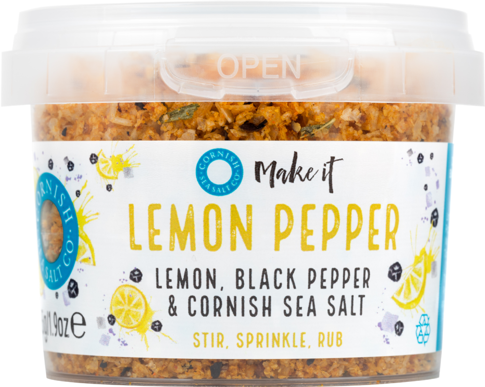 Cornish Sea Salt Lemon Pepper Blend 55g