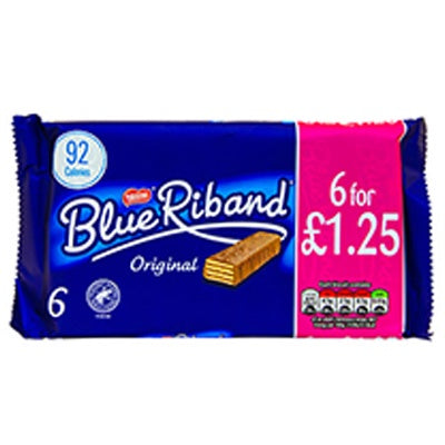 Nestle Blue Riband 6 Pack Pm £1.25 6x18g