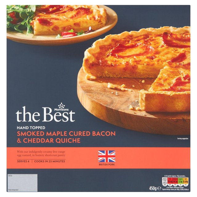 Morrisons The Best Smoked Maple Cured Bacon Quiche 450g