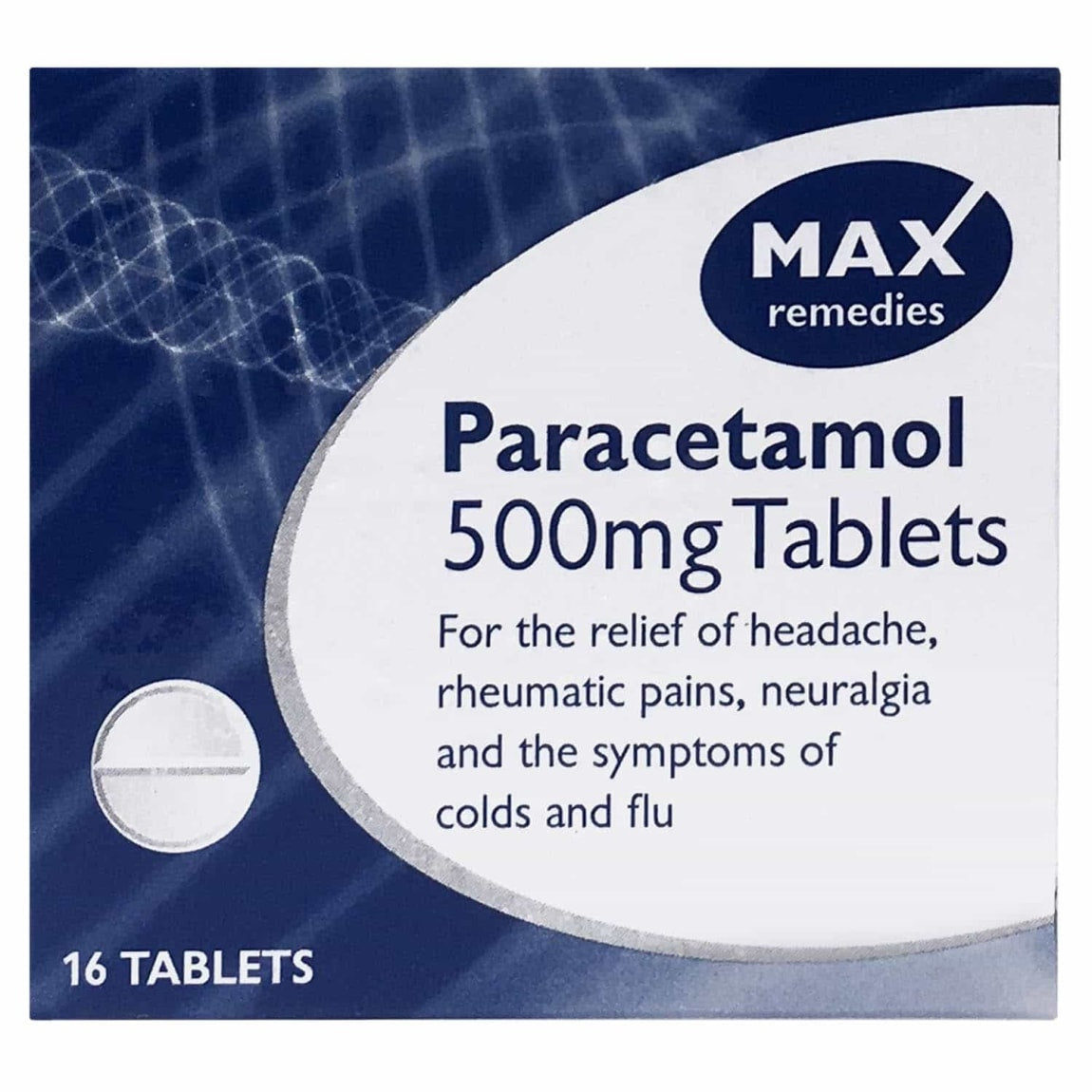 Max Paracetamol Tablets 500Mg 16'S