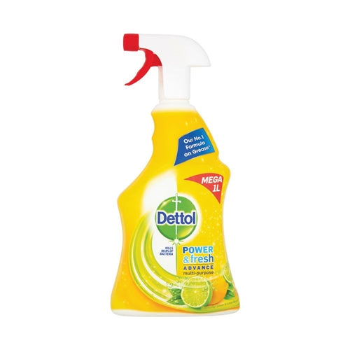 Dettol Power Fresh Sparkling Lemon & Lime Burst Spray 1L