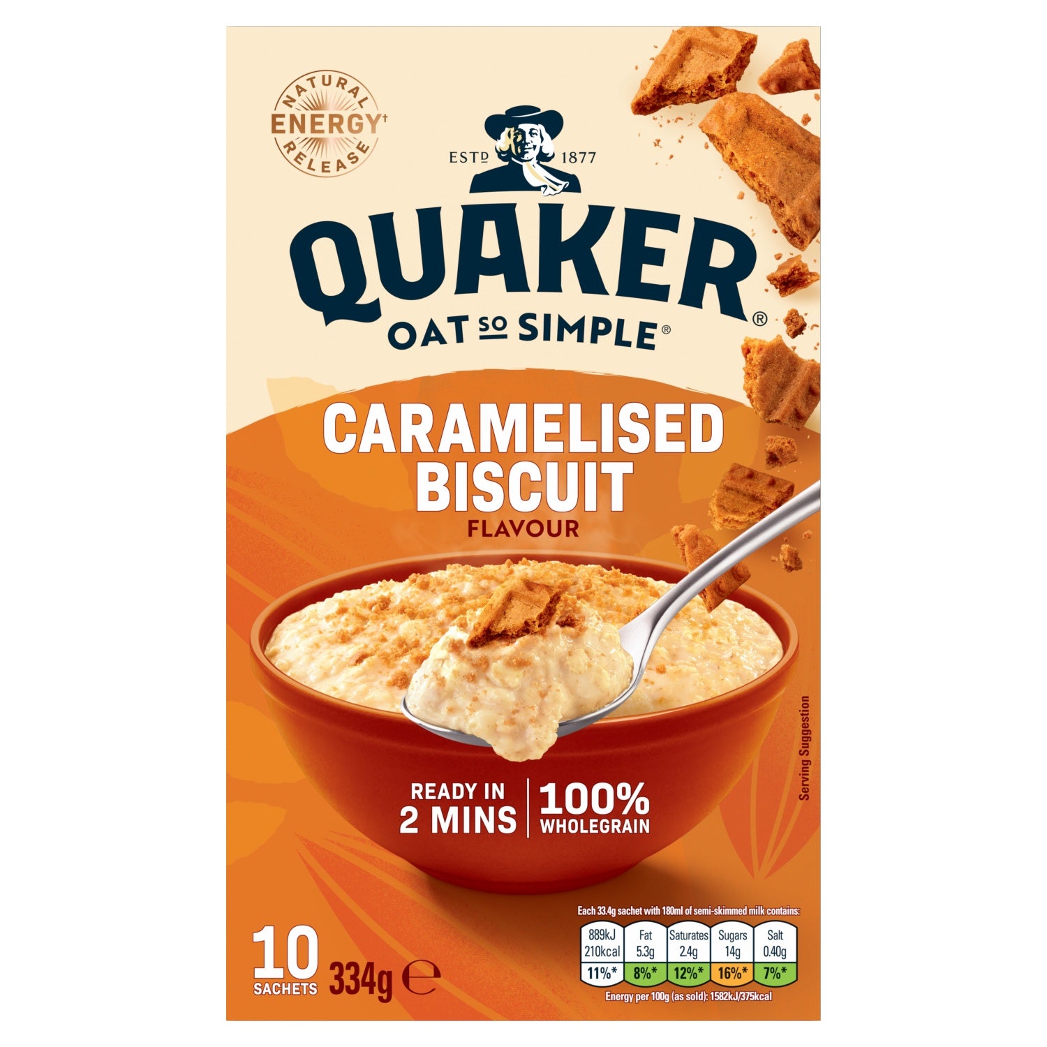 Quaker Oat So Simple Caramelised Biscuit 10pk