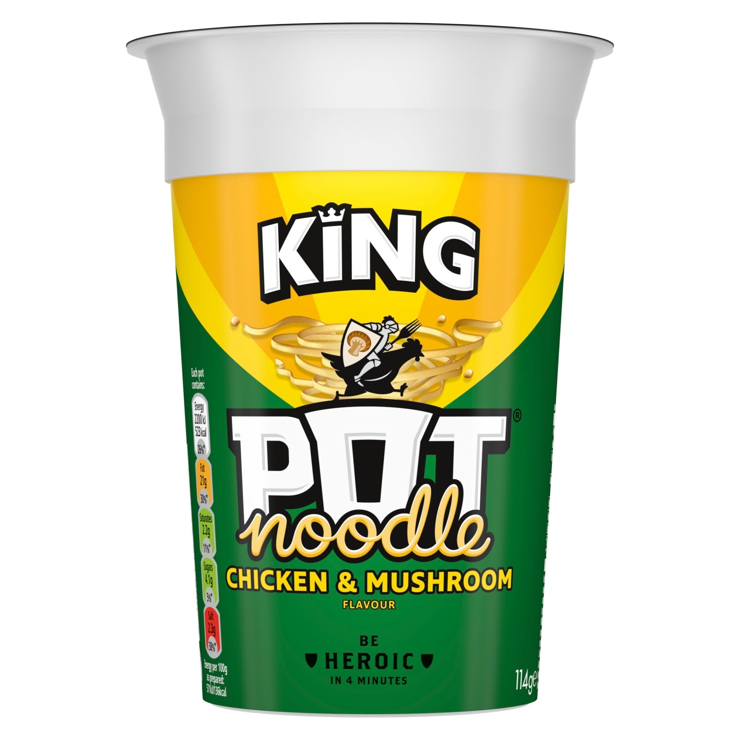 Pot Noodle King Chicken Mushroom Flavour 114g