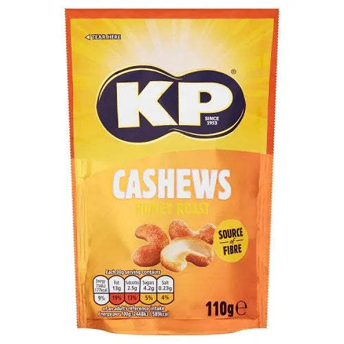 KP Honey Roast Cashews 110g