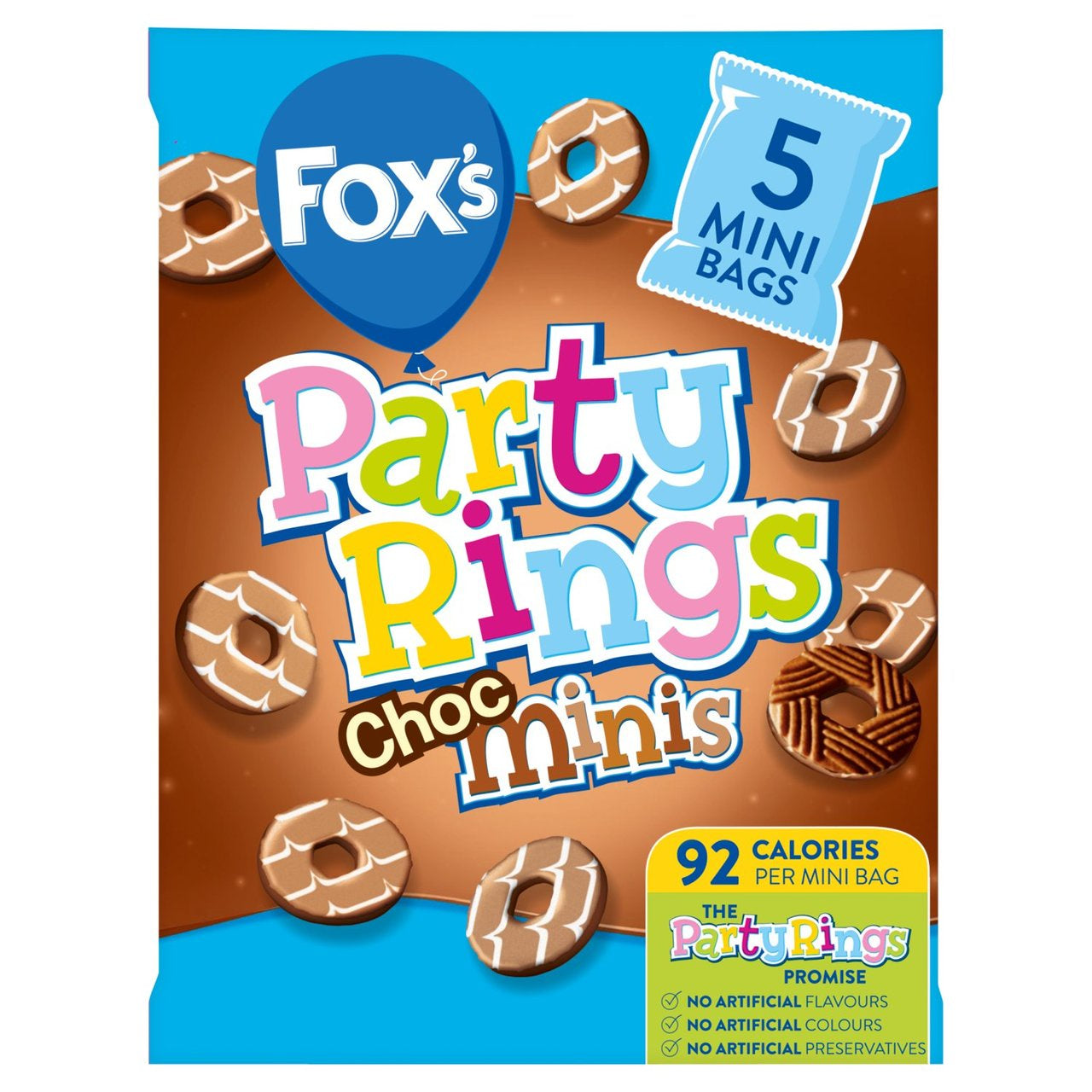 Fox's Party Rings Choc Minis 5 x 21g