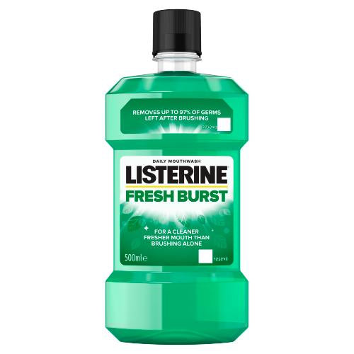 Listerine Fresh Burst Mouthwash 500Ml