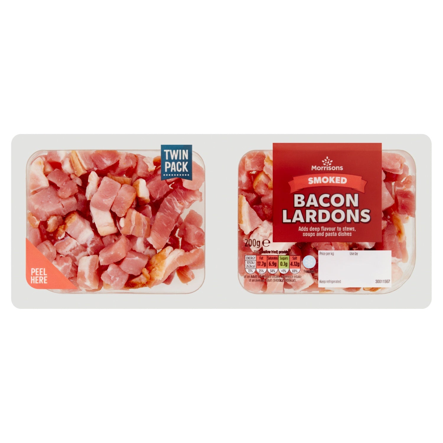 Morrisons Smoked Lardons 200g