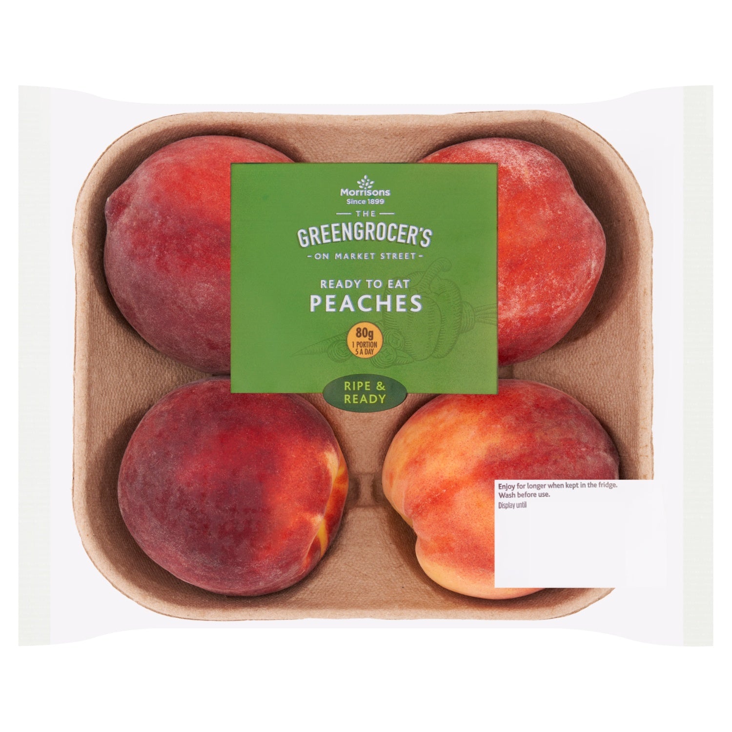 Morrisons Ready To Eat Yellow Flesh Peaches 4pk