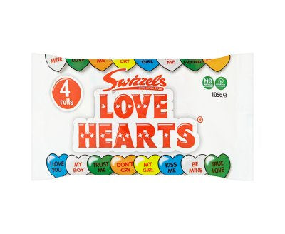 Swizzels Love Hearts 4 pk