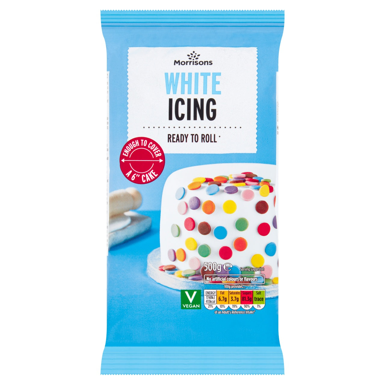 Morrisons Ready To Roll White Icing 500g