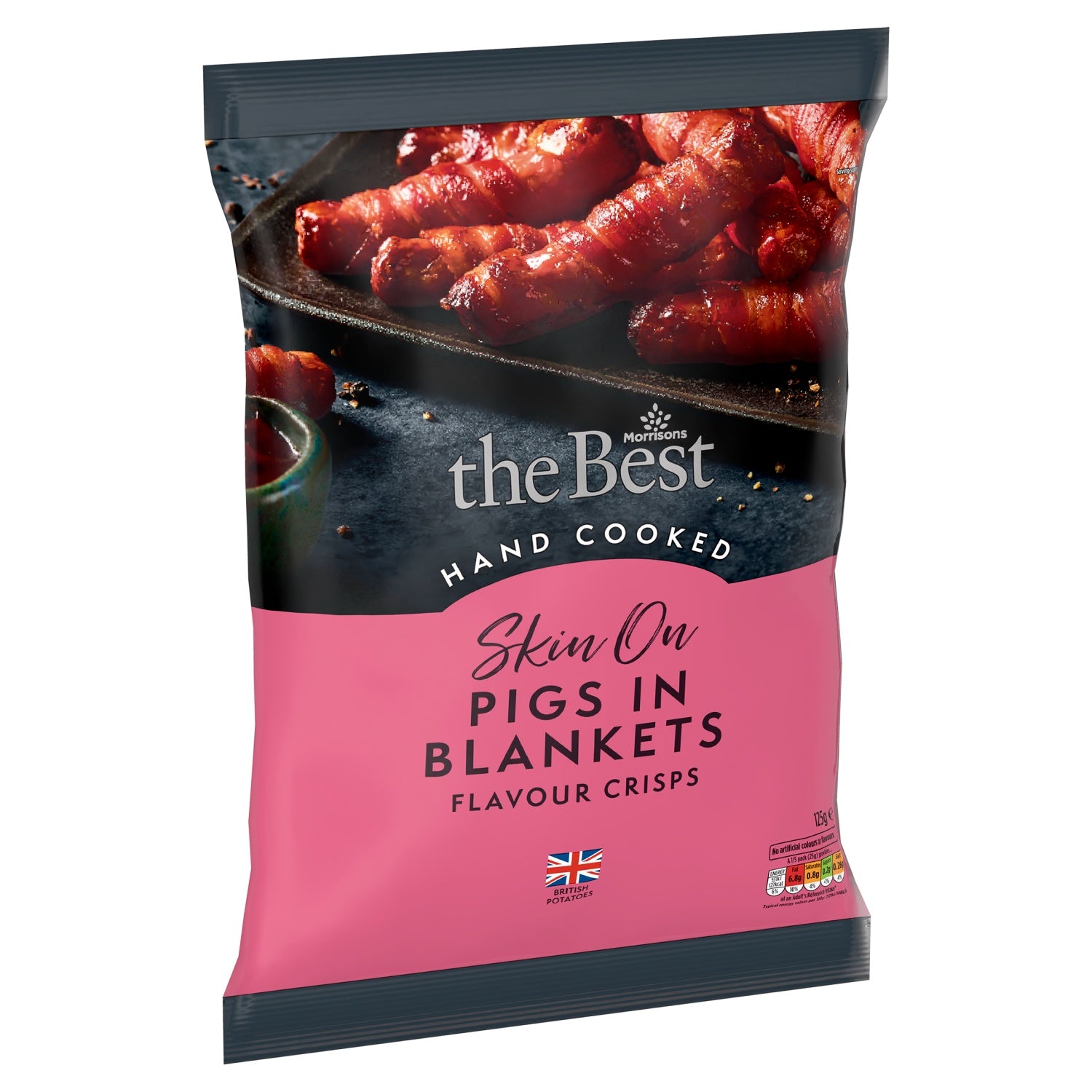 Morrisons The Best Pigs in Blankets Hand Cooked Crisps 125g