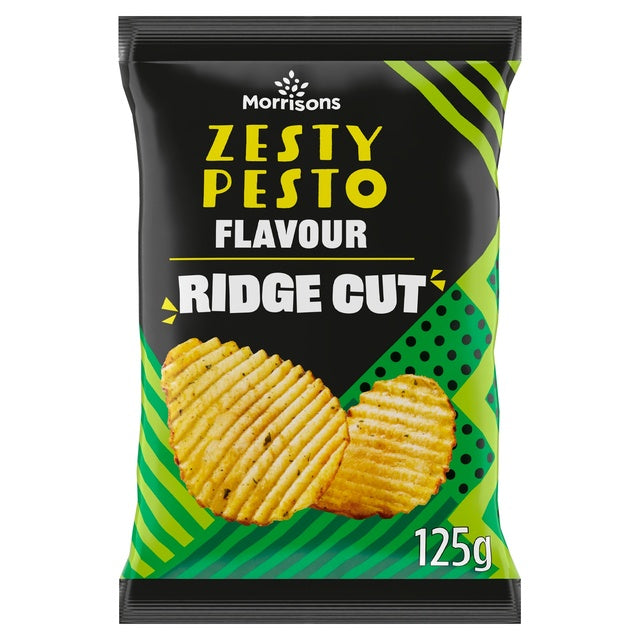 Morrisons Zesty Pesto Ridge Crisps 125g