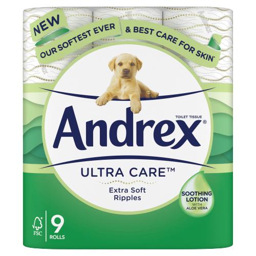Andrex Toilet Tissue Ultra Care 9pk
