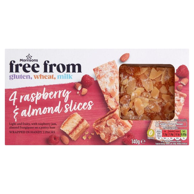 Morrisons Free From 4 Fruity Almond Slices 132g