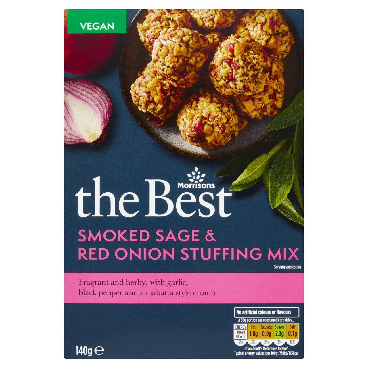 Morrisons The Best Smoked Sage & Red Onion Stuffing 140g