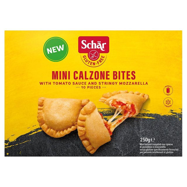 Schar Gluten Free 10 Mini Calzone Bites With Tomato And Stringy 250g