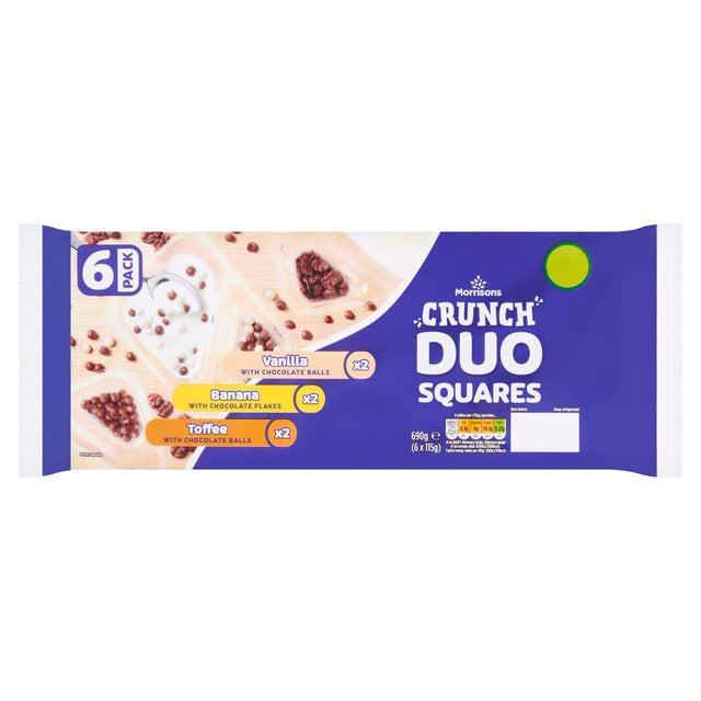 Morrisons Crunch Duo Squares 6X115g