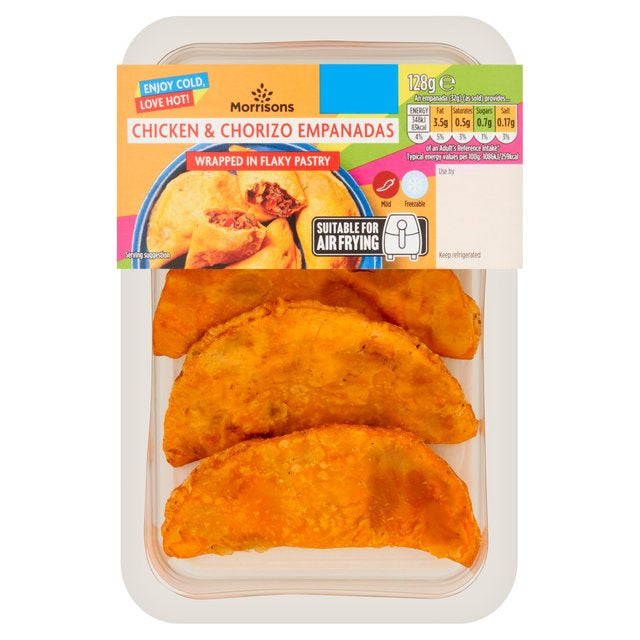 Morrisons Chicken Chorizo Empanadas 128G