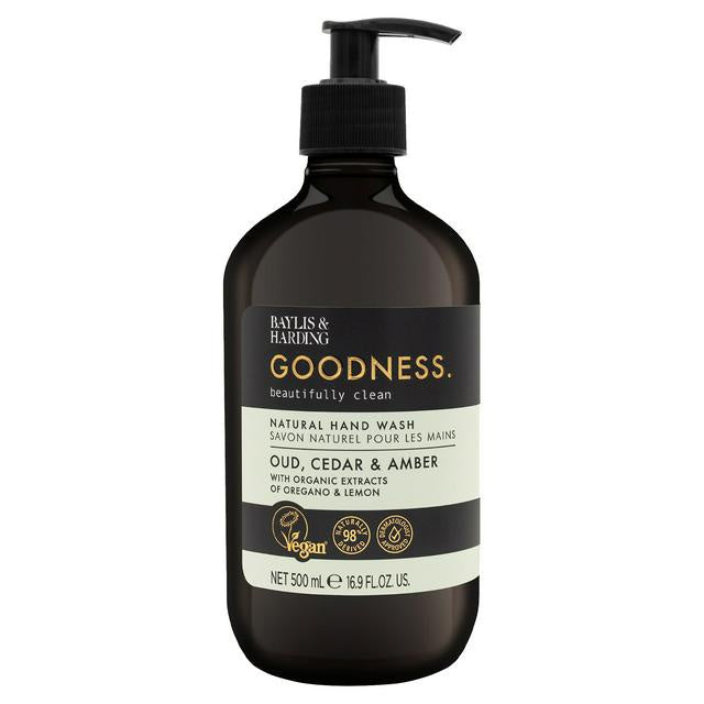 Baylis & Harding Goodness Oud, Cedar & Amber Hand Soap 500ml