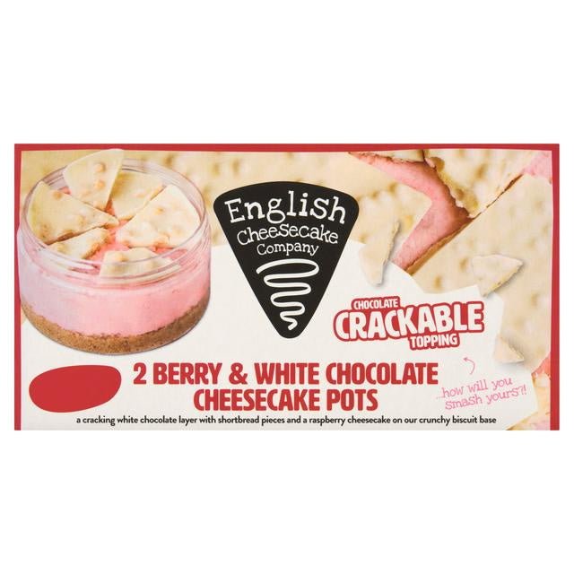 English Cheesecake Company Berry Crackaable Cheesecake Pots 2X87.5G