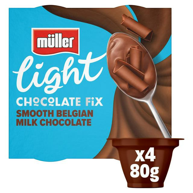 Mullerlight Milk Chocolate Pot 4 x 80g