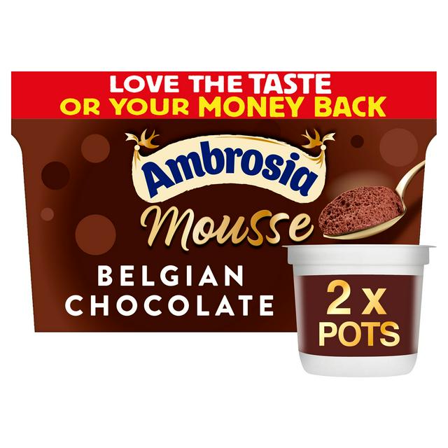 Ambrosia Mousse - Belgian Chocolate 2x60g