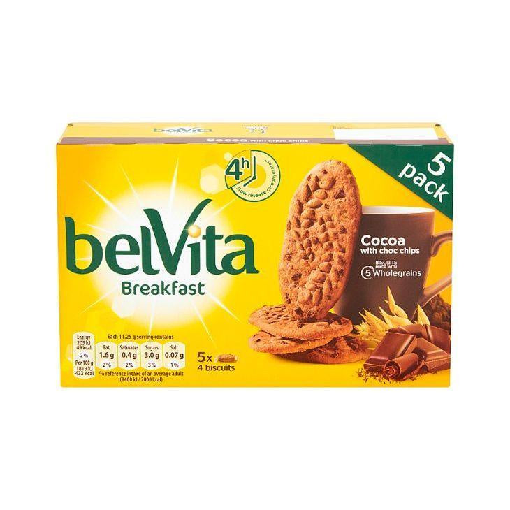 Belvita Breakfast Cocoa With Choc Chips 5 x 11.25g