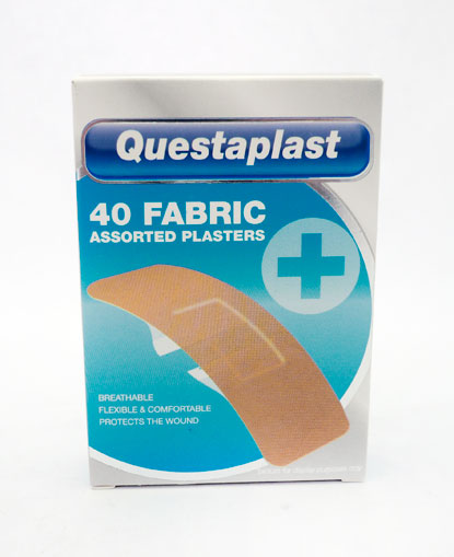 Questaplast Fabric Plasters Ass 40s