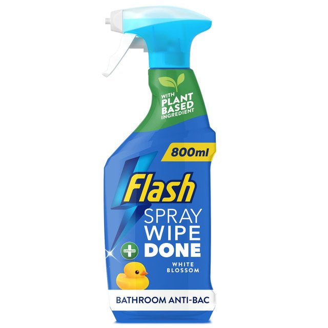 Flash Bathroom Spray Wipe Done Antibacterial 800ml