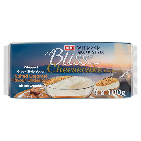 Muller Corner Bliss Salted Caramel Cheesecake 4Pk