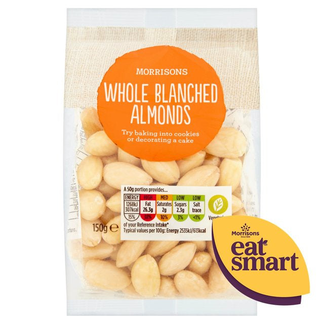 Morrisons Whole Blanched Almonds 150g