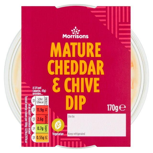 Morrisons Mature Cheddar and Chive Dip 170g