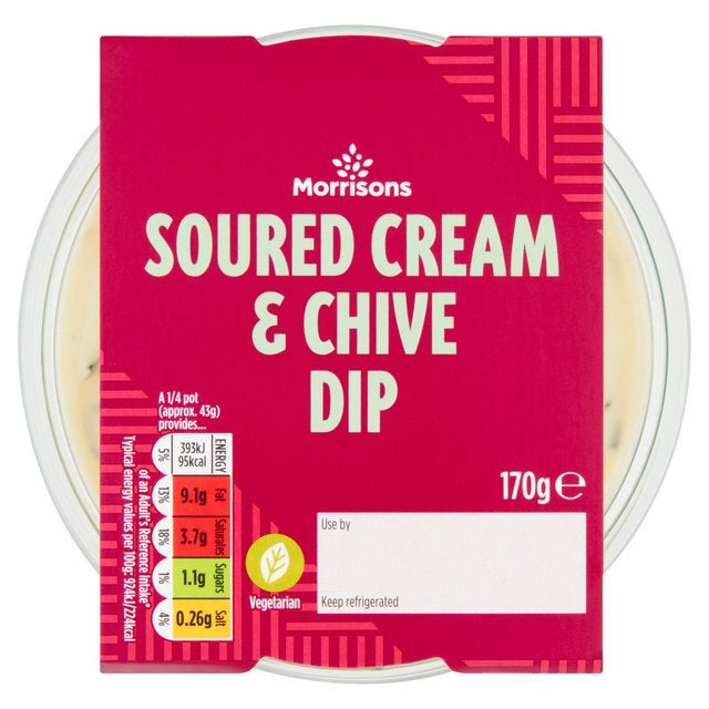 Morrisons Soured Cream and Chive Dip 170g