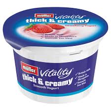 Muller Vitality Thick & Creamy Strawberry Yogurt