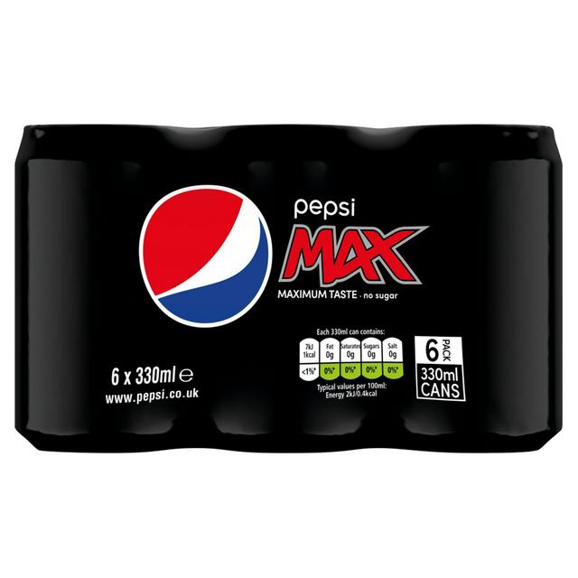 Pepsi Max 6x 330ml  PM3.19
