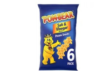 Pom-Bear Salt & Vinegar Multipack Crisps 6 pack