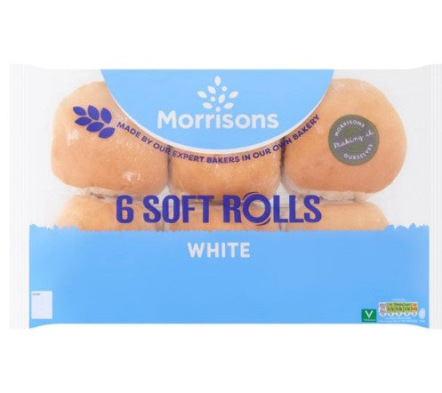 Morrisons Soft White Roll 6 pk