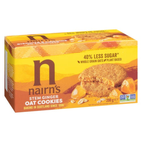 Nairn's Stem Ginger Wheat Free Oat Biscuits 200g
