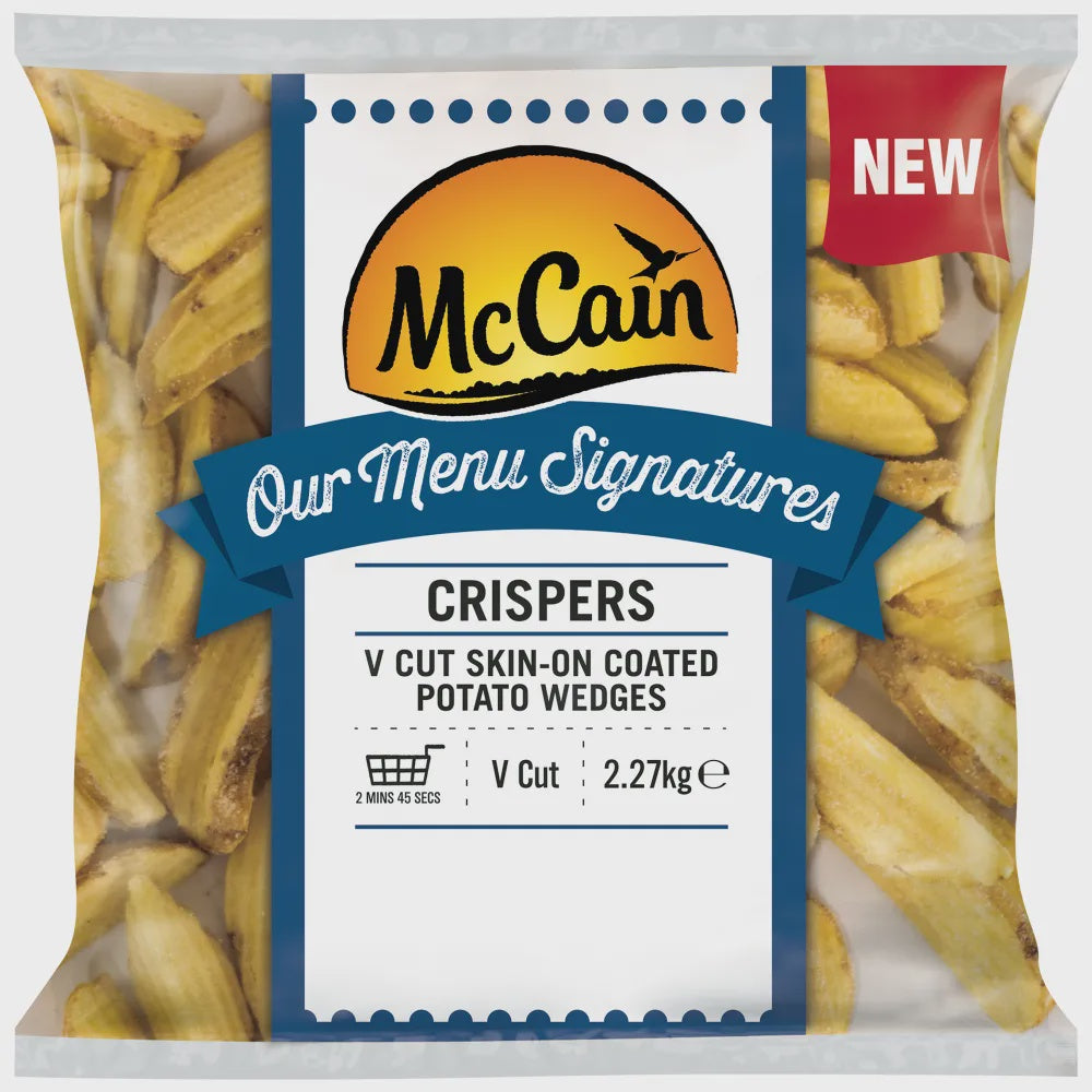 McCain Crispers V Cut Skin-On Potato Wedges 2.27kg