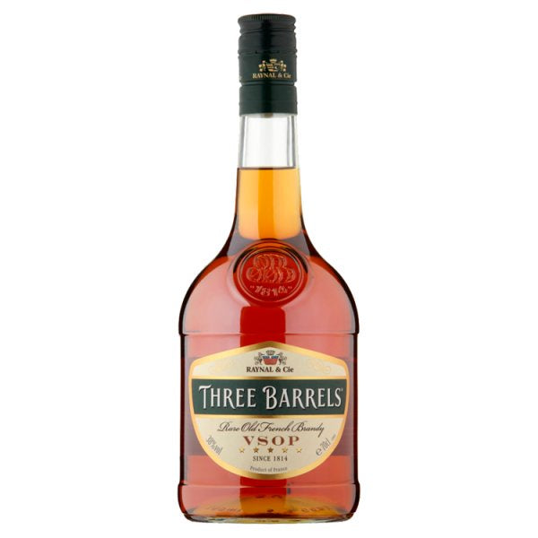Three Barrels Brandy Vsop 70cl (Abv 38%)