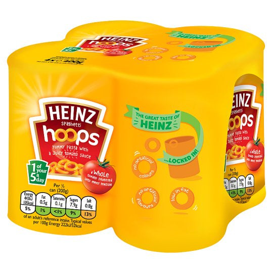 Heinz Spaghetti hoops 4 x 400g