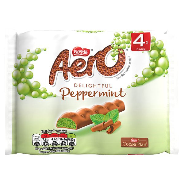 Aero Peppermint 4 x Bars 108g