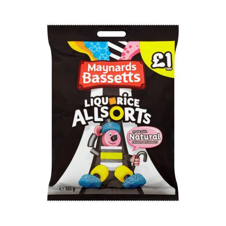 Maynards Bassetts Liquorice Allsorts 165G Pmp