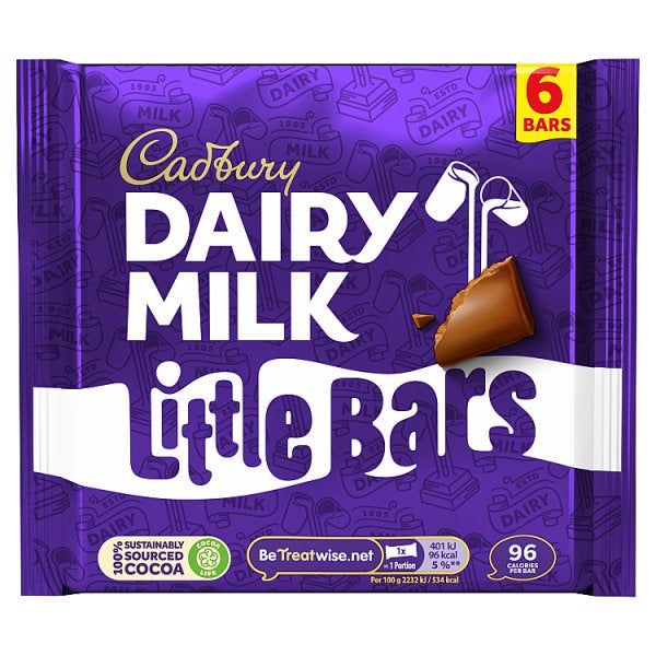 Cadburys 6 Kids Little Bars