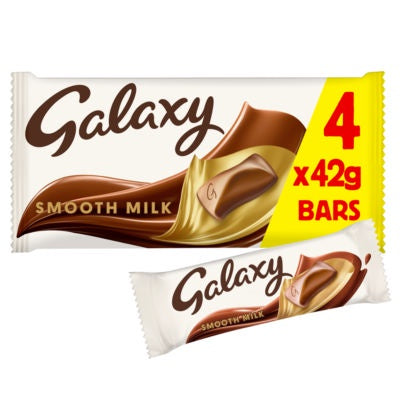 Galaxy Smooth Milk Full Size Bars 4 x 42g