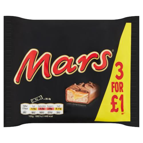 Mars Bar 3Pack 118.2G