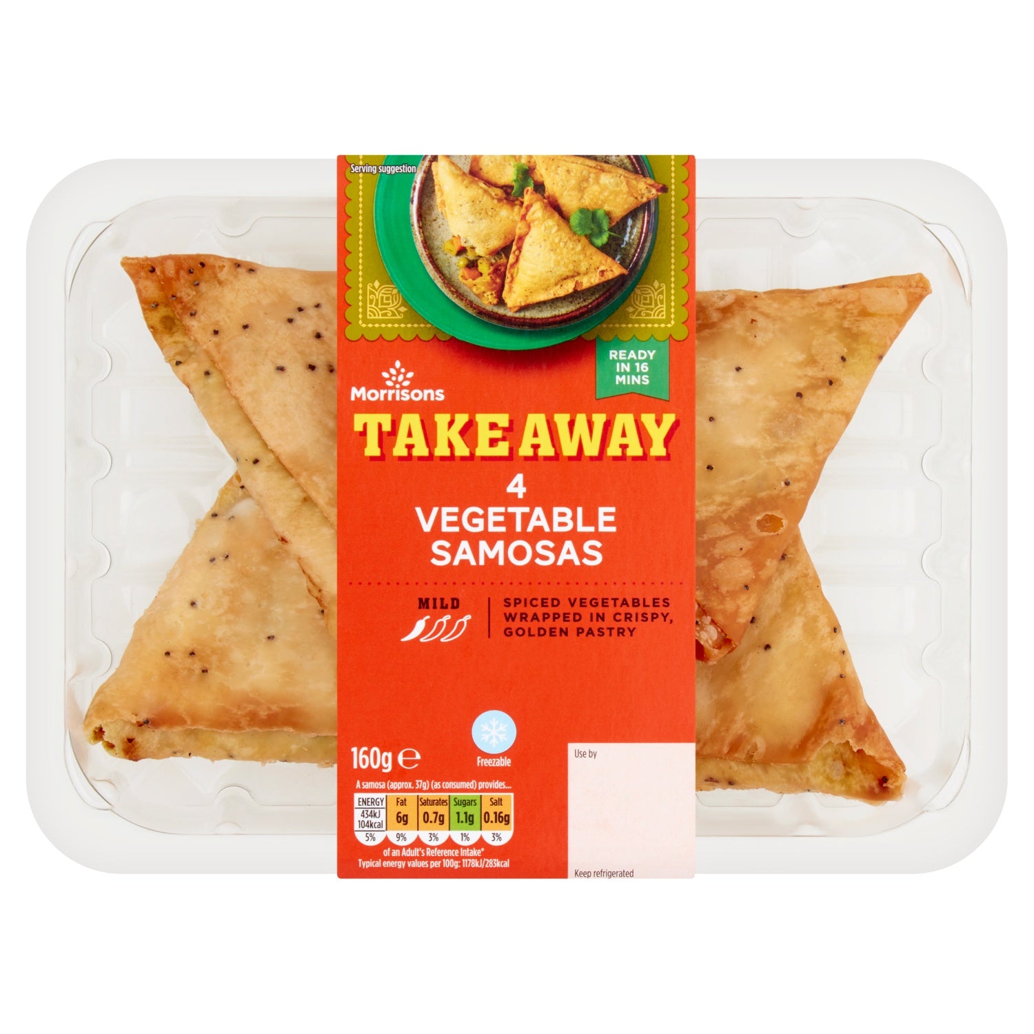 Morrisons Takeaway Vegetable Samosa 160g