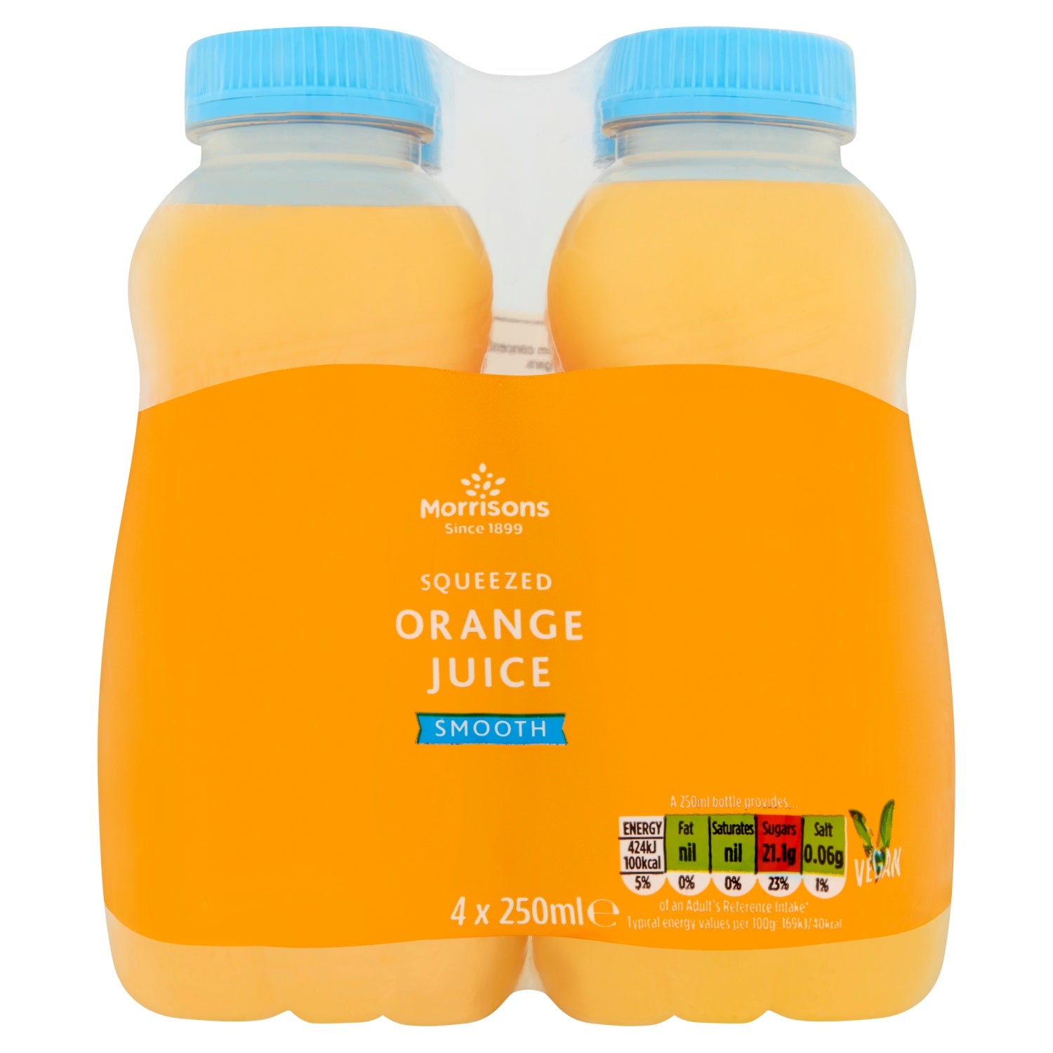 M Smooth Orange Juice Not From Concentrate 4 x 250ml